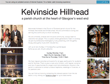 Tablet Screenshot of kelvinside-hillhead.org.uk